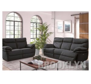 Bankstel / 2½-2 combi BROOKLYN Endor 6 antraciet
