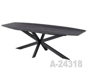 Eetkamertafel A-24318 200cm keramisch grijs