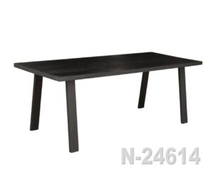 Eetkamertafel N-24614 zwart mango 240cm
