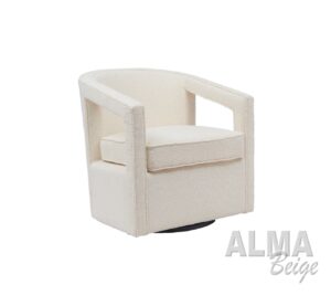 Fauteuil ALMA bouclé beige