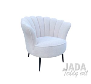 Fauteuil JADA teddy wit