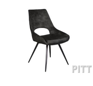 Stoel PITT velvet zwart