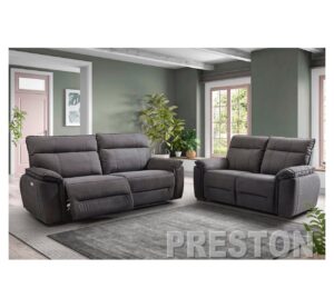 Bankstel / 2½-2-1 combi PRESTON Freya 15 Antraciet