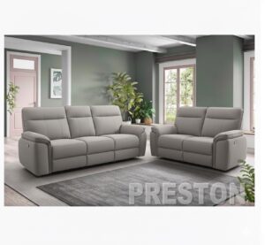 Bankstel / 2½-2 combi PRESTON Freya 6 licht grijs