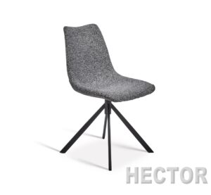 Stoel HECTOR zwart grijs gespikkeld