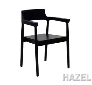 Stoel HAZEL zwart teak