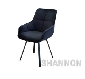 Stoel SHANNON velvet zwart