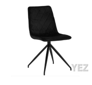 Stoel YEZ velvet zwart