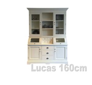 Buffetkast LUCAS landelijk wit 160cm