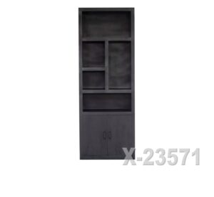 Boekenkast X-23571 half open zwart