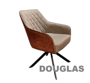 Stoel DOUGLAS beige / cognac